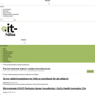 IT-Halsa.se startsida 2021