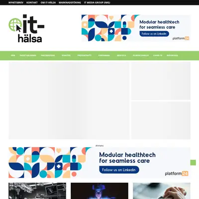 IT-Halsa.se startsida 2022