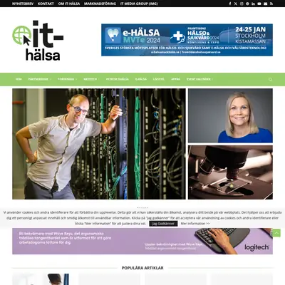 IT-Halsa.se startsida 2024