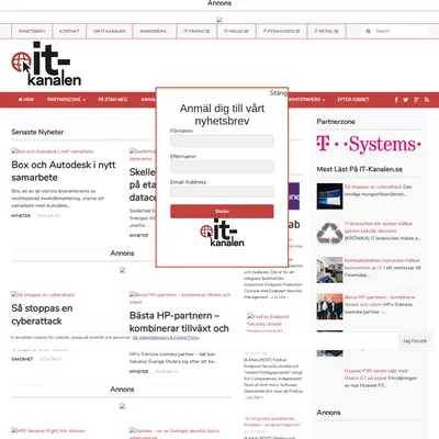 IT-kanalen.dk startsida 2019