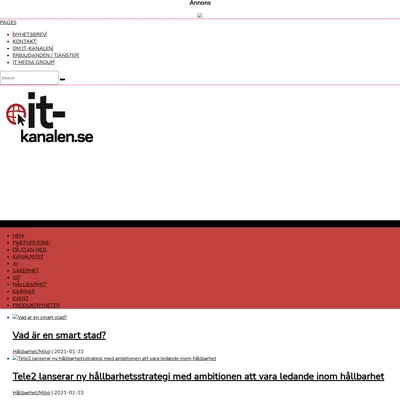 IT-kanalen.dk startsida 2021