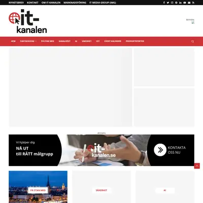 IT-kanalen.dk startsida 2022