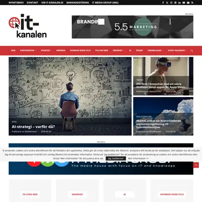 IT-kanalen.dk startsida 2024