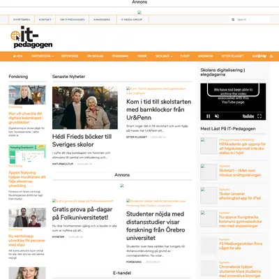 IT-Pedagogen.se startsida 2020