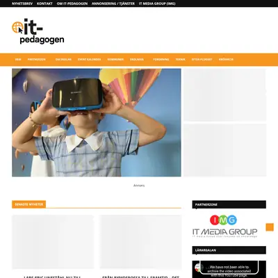 IT-Pedagogen.se startsida 2022