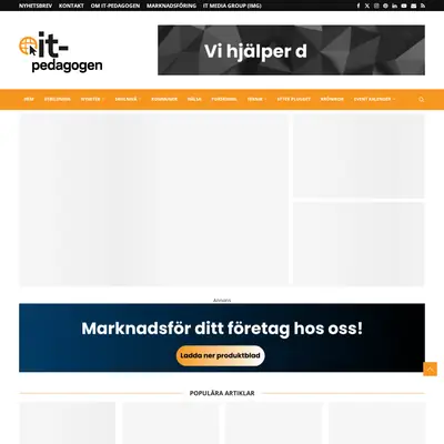 IT-Pedagogen.se startsida 2025