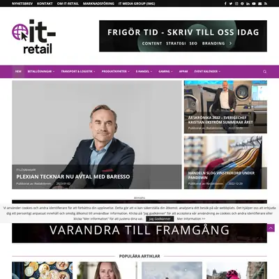 IT-Retail.se startsida 2023