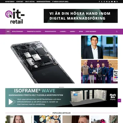 IT-Retail.se startsida 2024