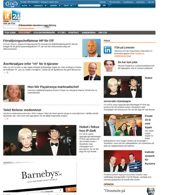 IT Branschen startsida 2012