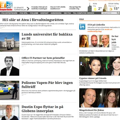 IT Branschen startsida 2014