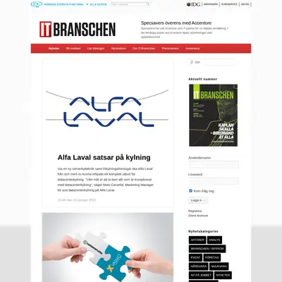 IT Branschen startsida 2016