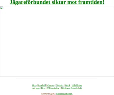 jagareforbundet.se startsida 1998