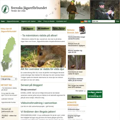 jagareforbundet.se startsida 2010