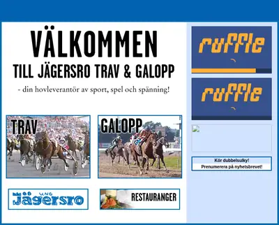 Jägersro travprogram startsida 2009