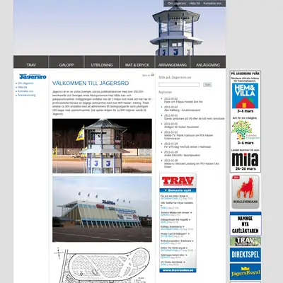 Jägersro travprogram startsida 2011