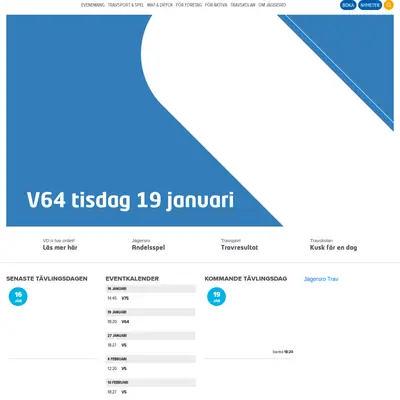 Jägersro travprogram startsida 2021