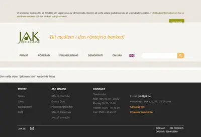 jak.se startsida 1999