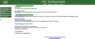 jak.se startsida 2000