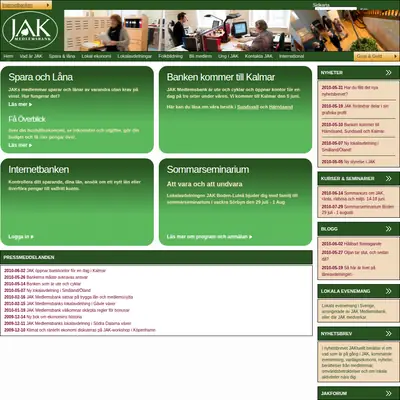 jak.se startsida 2010