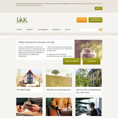 jak.se startsida 2019