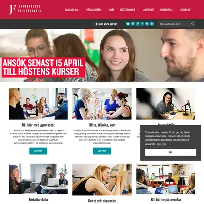 www.jakobsbergsfolkhogskola.se startsida 2023