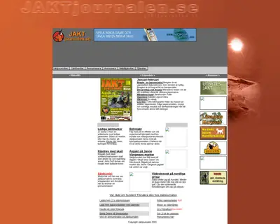Jaktjournalen, www.jaktjournalen.se startsida 2003