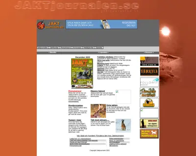 Jaktjournalen, www.jaktjournalen.se startsida 2004
