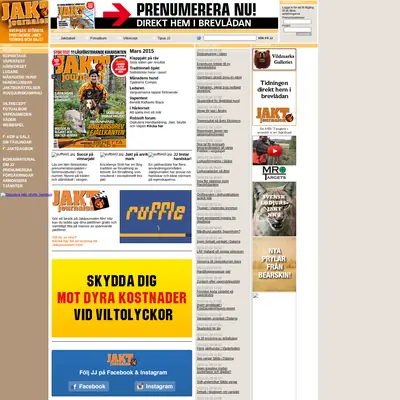 Jaktjournalen, www.jaktjournalen.se startsida 2015