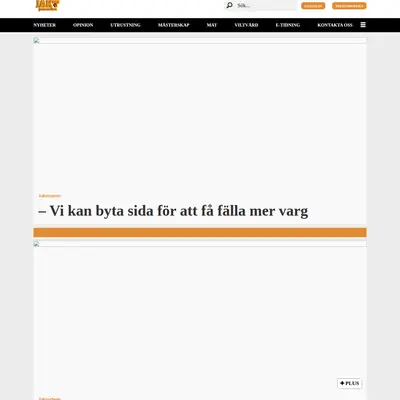 Jaktjournalen, www.jaktjournalen.se startsida 2026