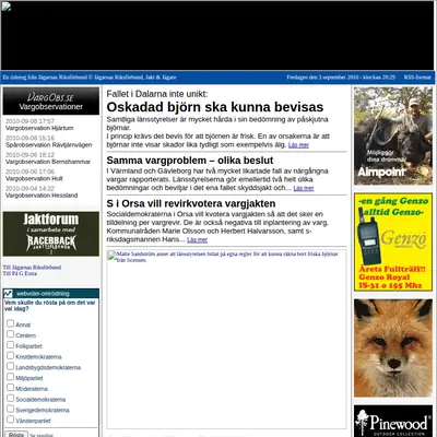 Jakt & Jägare startsida 2010