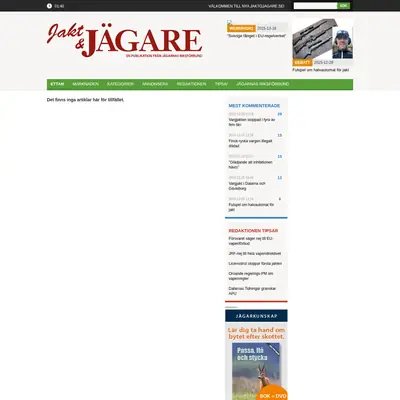 Jakt & Jägare startsida 2016