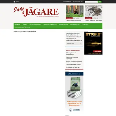 Jakt & Jägare startsida 2017