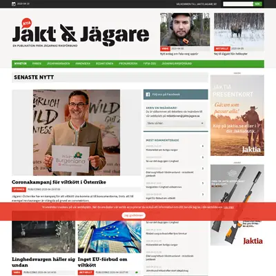 Jakt & Jägare startsida 2020