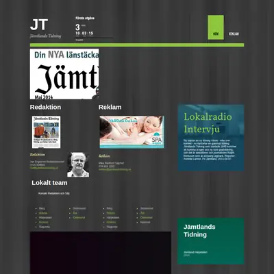 JÄMTLANDS TIDNING startsida 2014