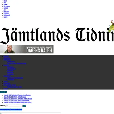 JÄMTLANDS TIDNING startsida 2017
