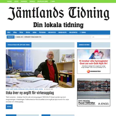 JÄMTLANDS TIDNING startsida 2020