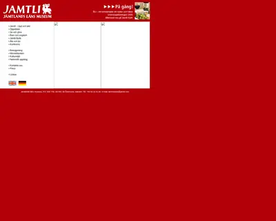 Jamtli, jamtli.com startsida 2005