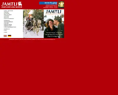 Jamtli, jamtli.com startsida 2006