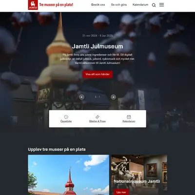 Jamtli, jamtli.com startsida 2025