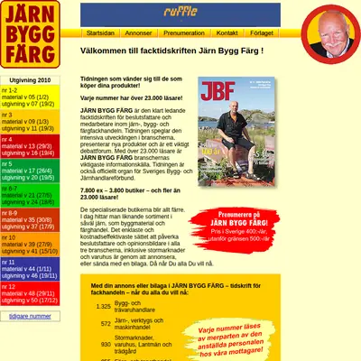 Järn Bygg Färg startsida 2010