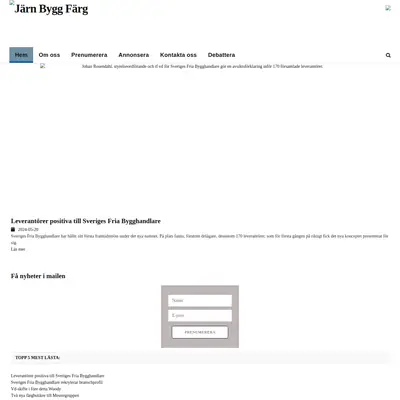 Järn Bygg Färg startsida 2024