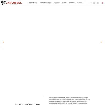Jarowskij startsida 2021