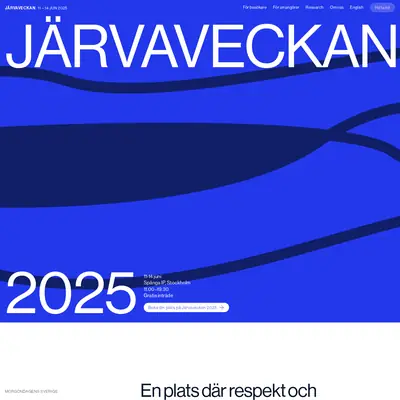 Järvaveckan Live startsida 2025