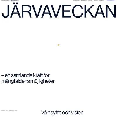 Järvaveckan Live startsida 2026
