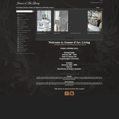 Jeanne d’Arc Living startsida 2014