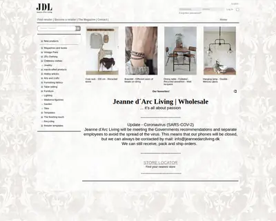 Jeanne d’Arc Living startsida 2020