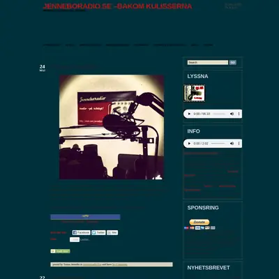 Jenneboradio startsida 2012