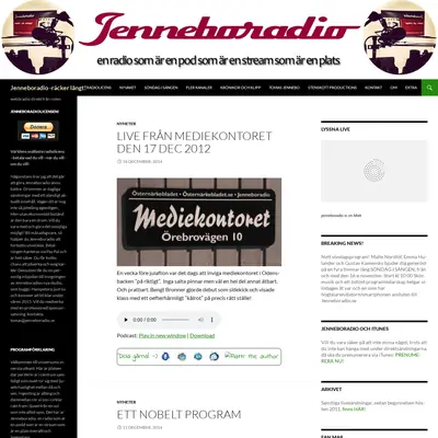 Jenneboradio startsida 2014