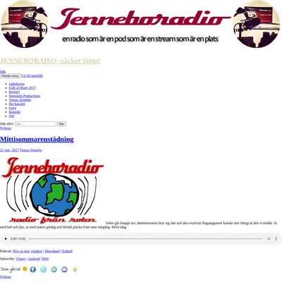 Jenneboradio startsida 2017