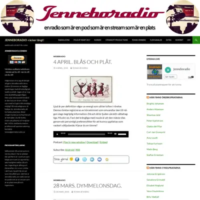 Jenneboradio startsida 2018